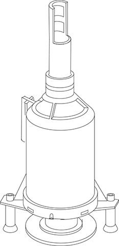 Flush valve with rubber gasket, cisterns Linea, W 285/350/444/900, AP210/AP240