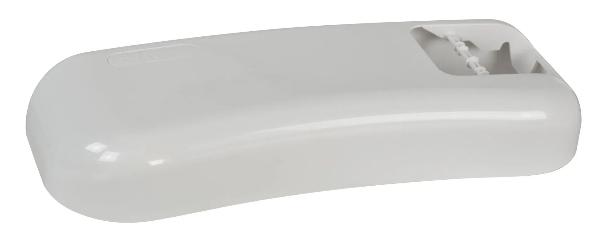 Cistern cover without a function button, white