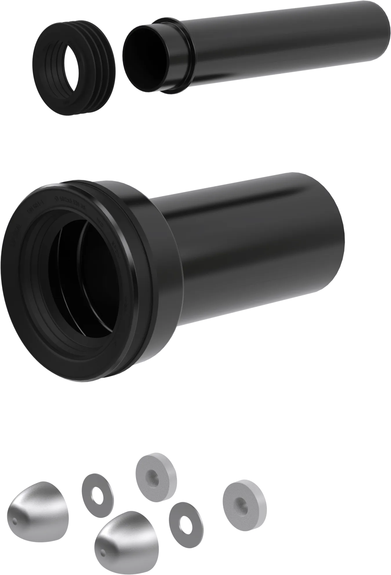 WC connection kit  Ø 90 mm, L=230 mm