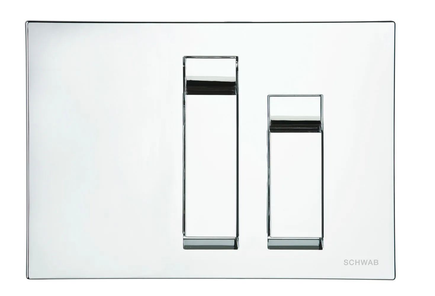 Flushing plate VIVO, bright chrome