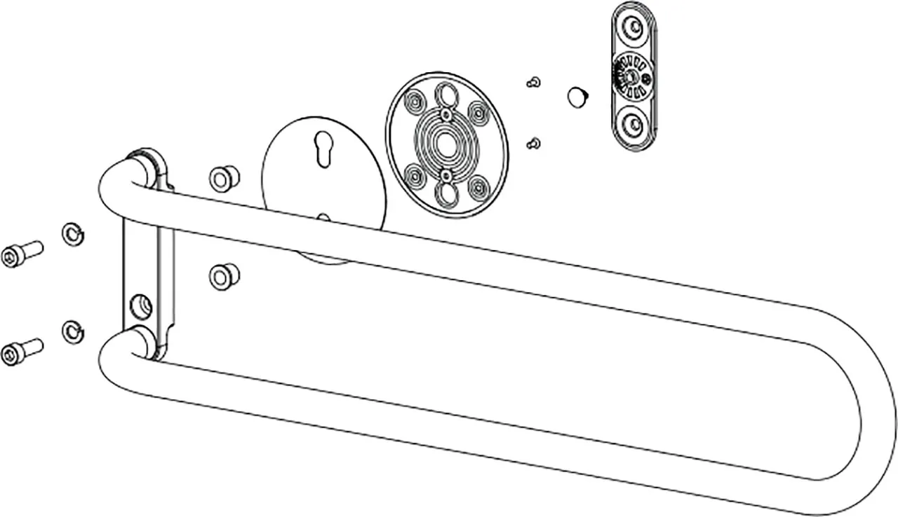 VARIOTRONIC supporting hangles, black