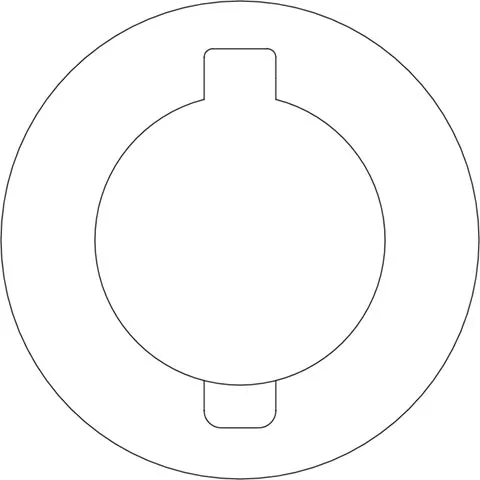 Spacer, white, cisterns W500, AP220, SLIM, Fortuna