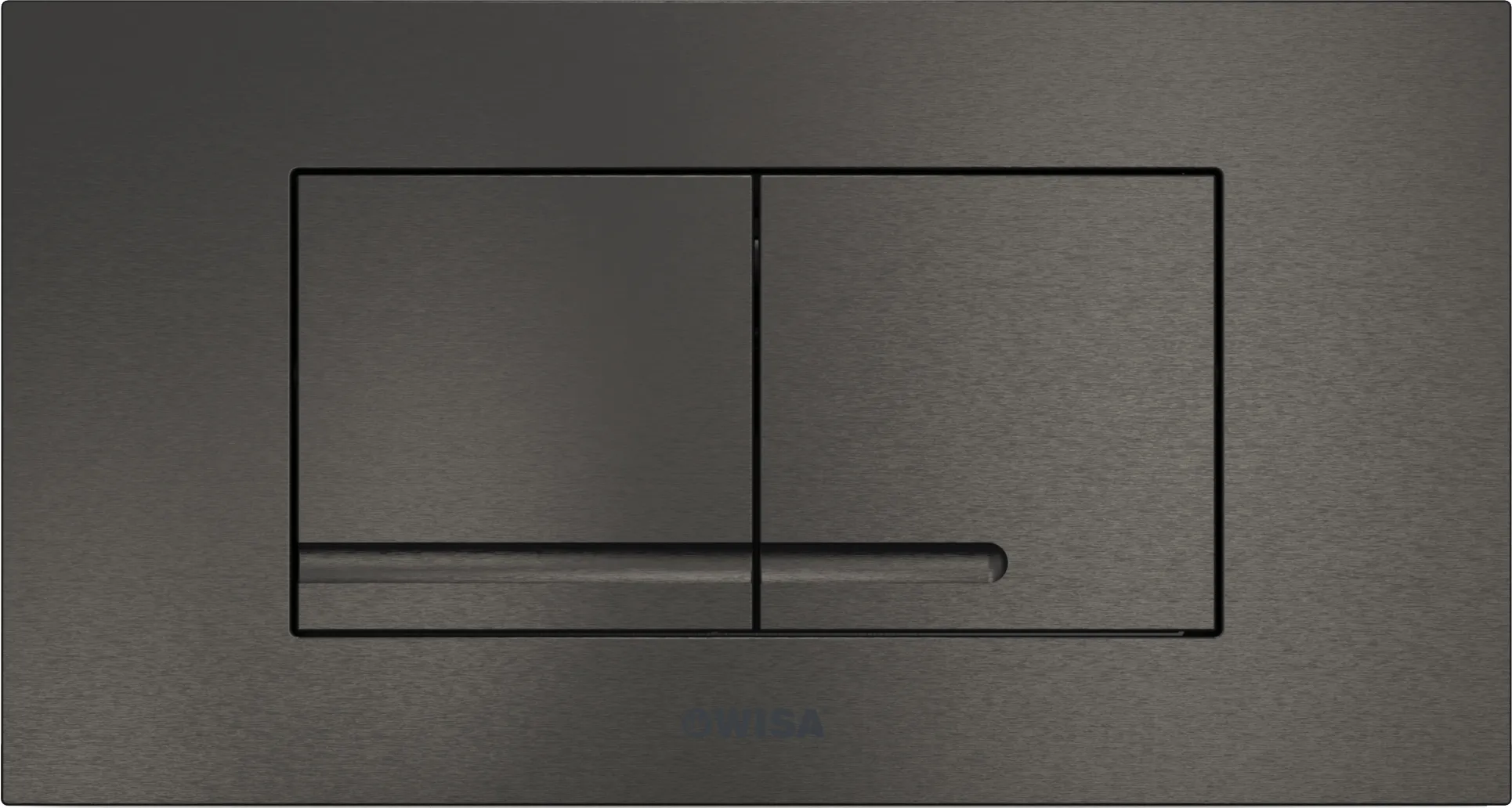 Flushing plate KANTOS, black titanium