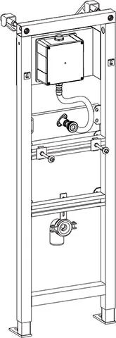 Urinal frame 380 STEEL SV
