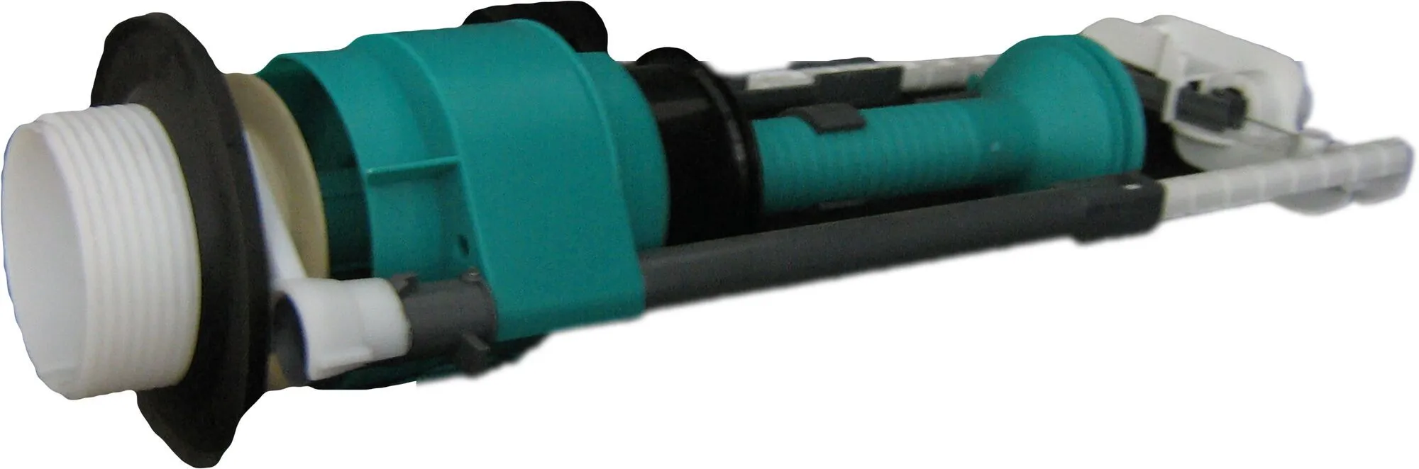 Pneumatic flush valve with rubber seal