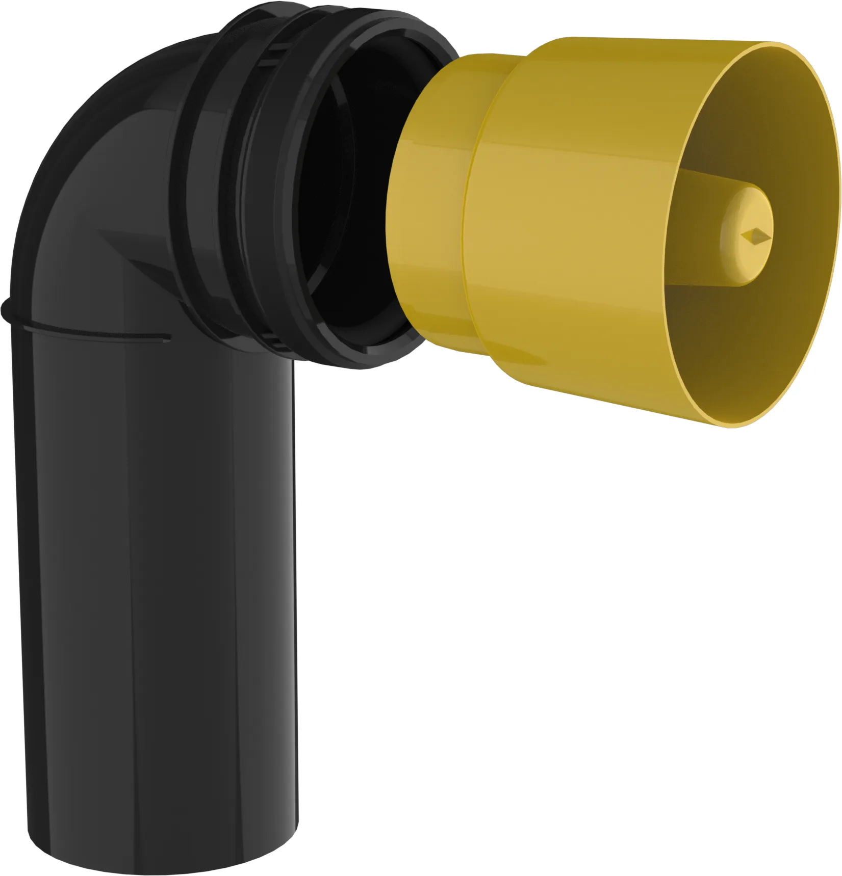 Discharge elbow Ø 90/90 mm