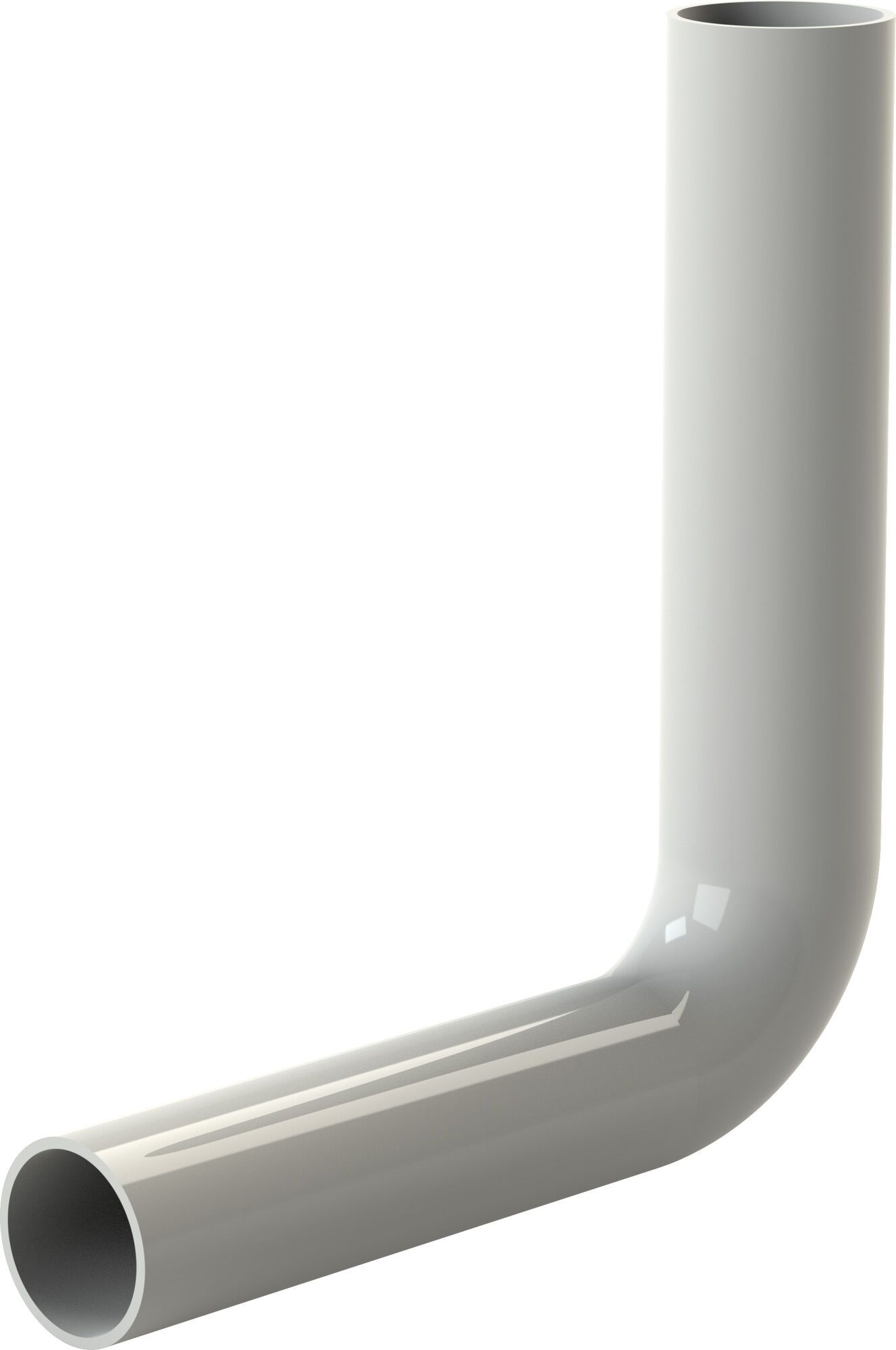 Flush pipe elbow, 230 x 210 mm, white