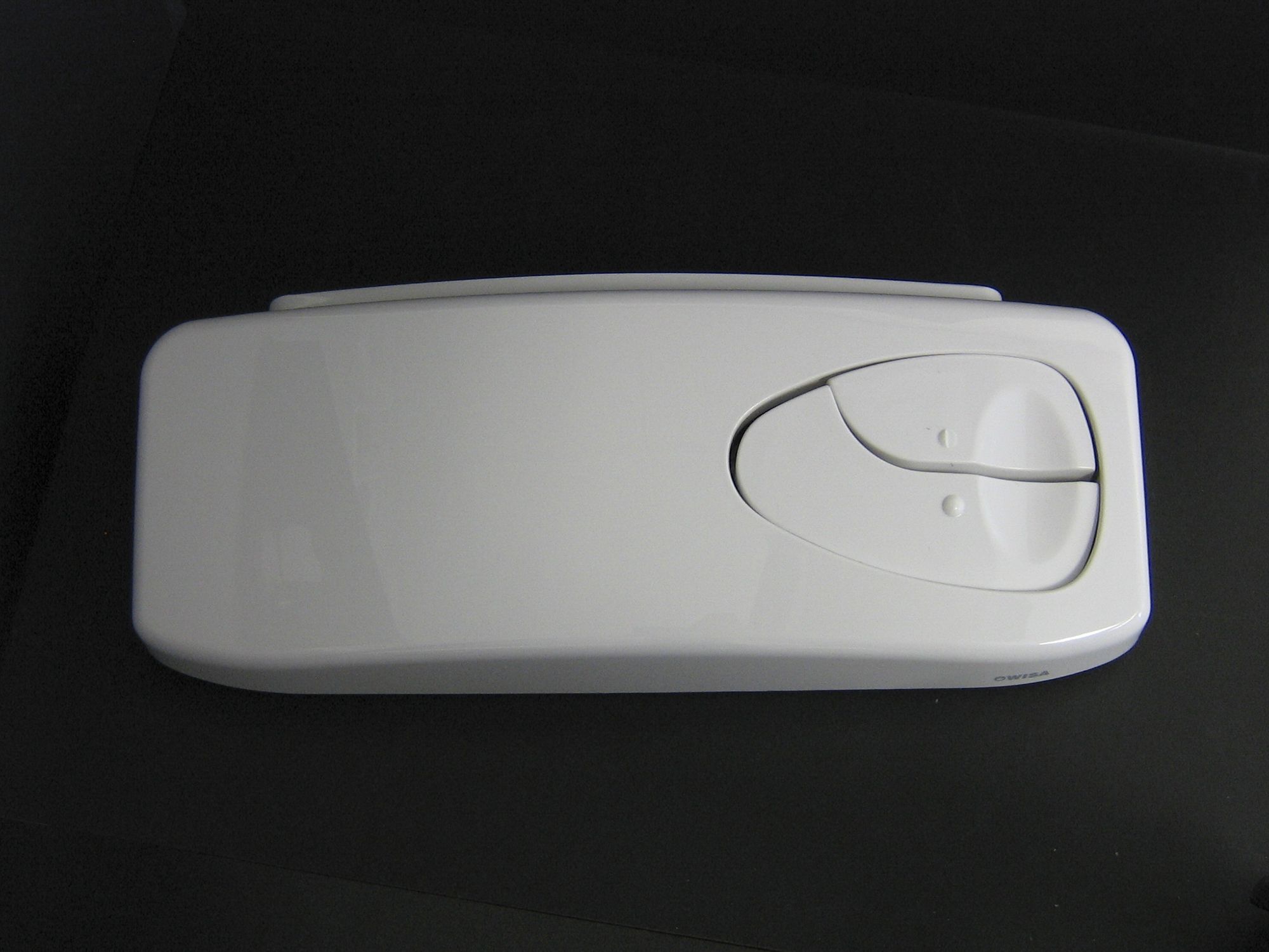 Cistern cover with a function buttons, white