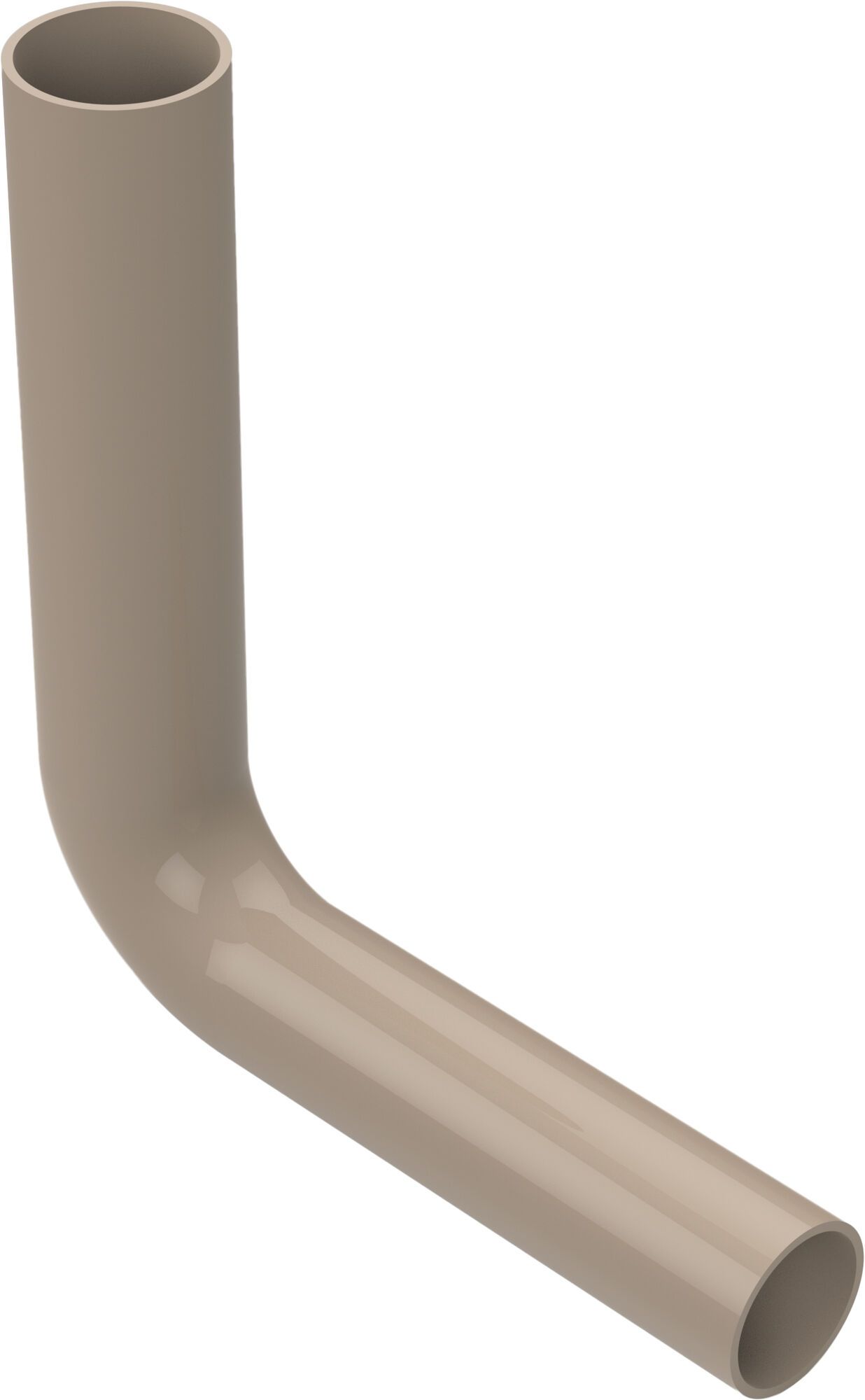 Flush pipe elbow, 230 x 210 mm, beige