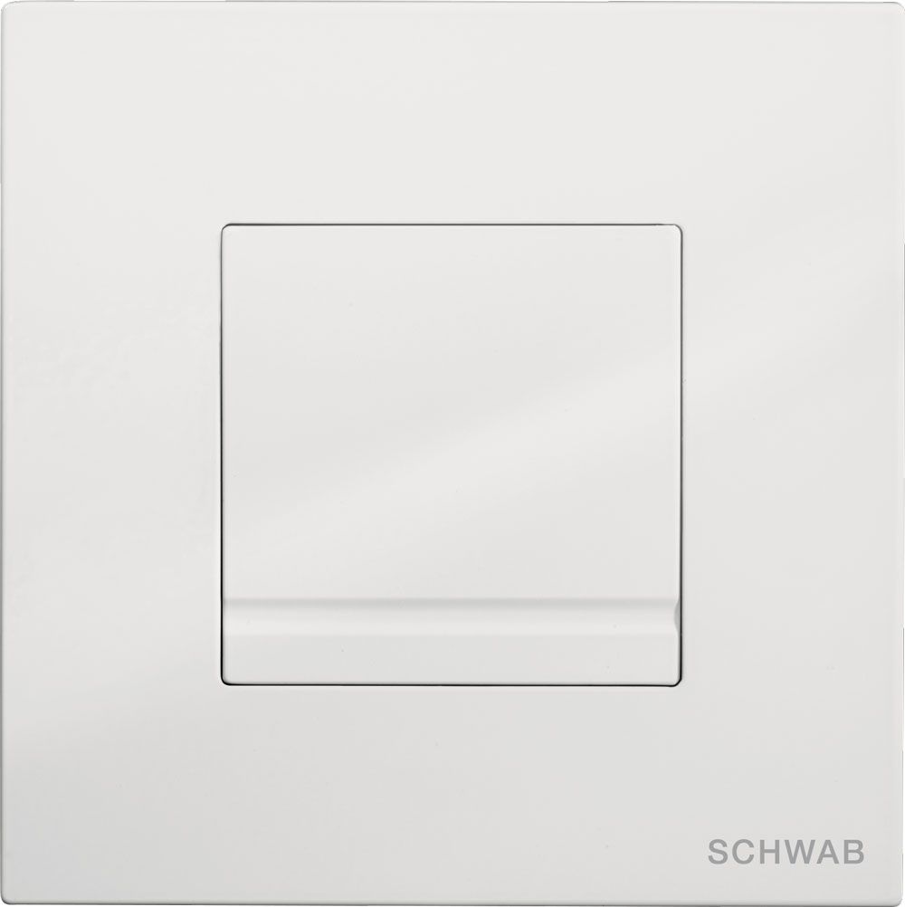 Flushing plate ARTE METALL, white