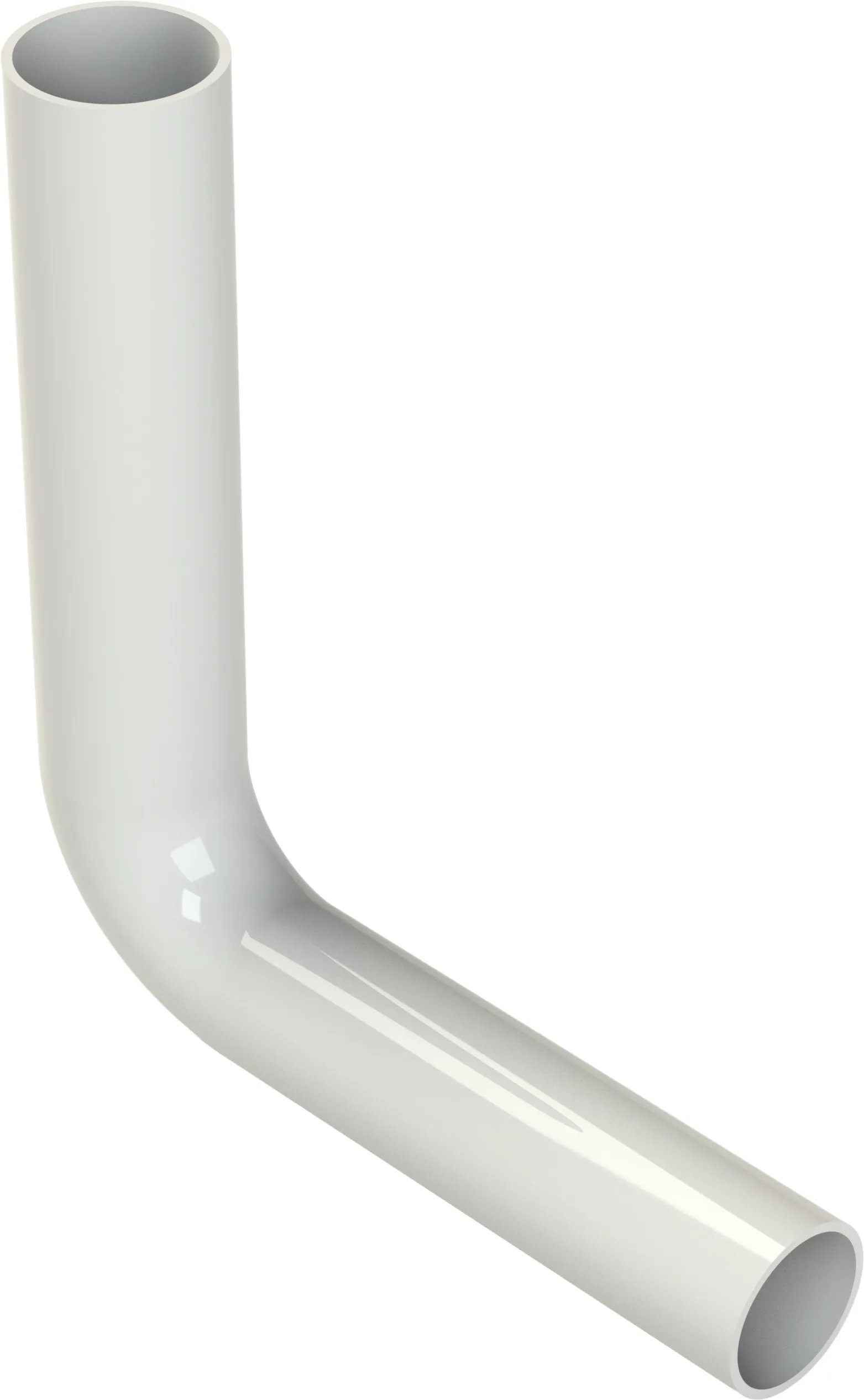 Flush pipe elbow, 230 x 210 mm, white