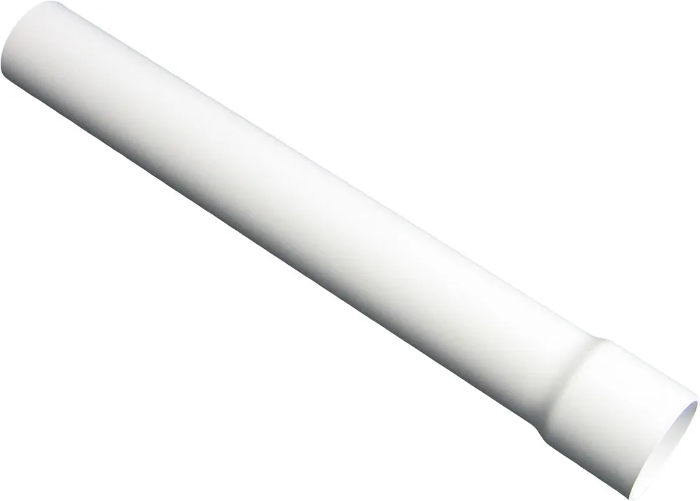 Straight tube 340 mm, white