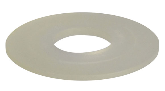 Flange gasket for flush valve