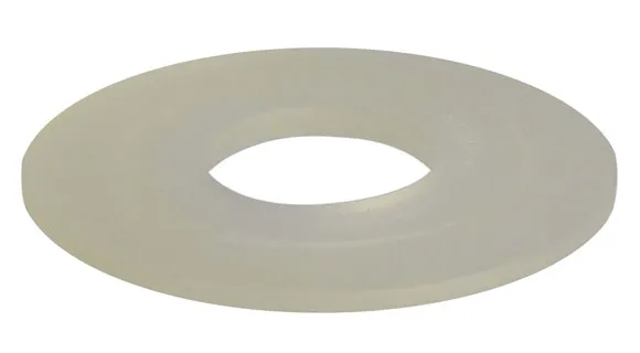 Flange gasket for flush valve