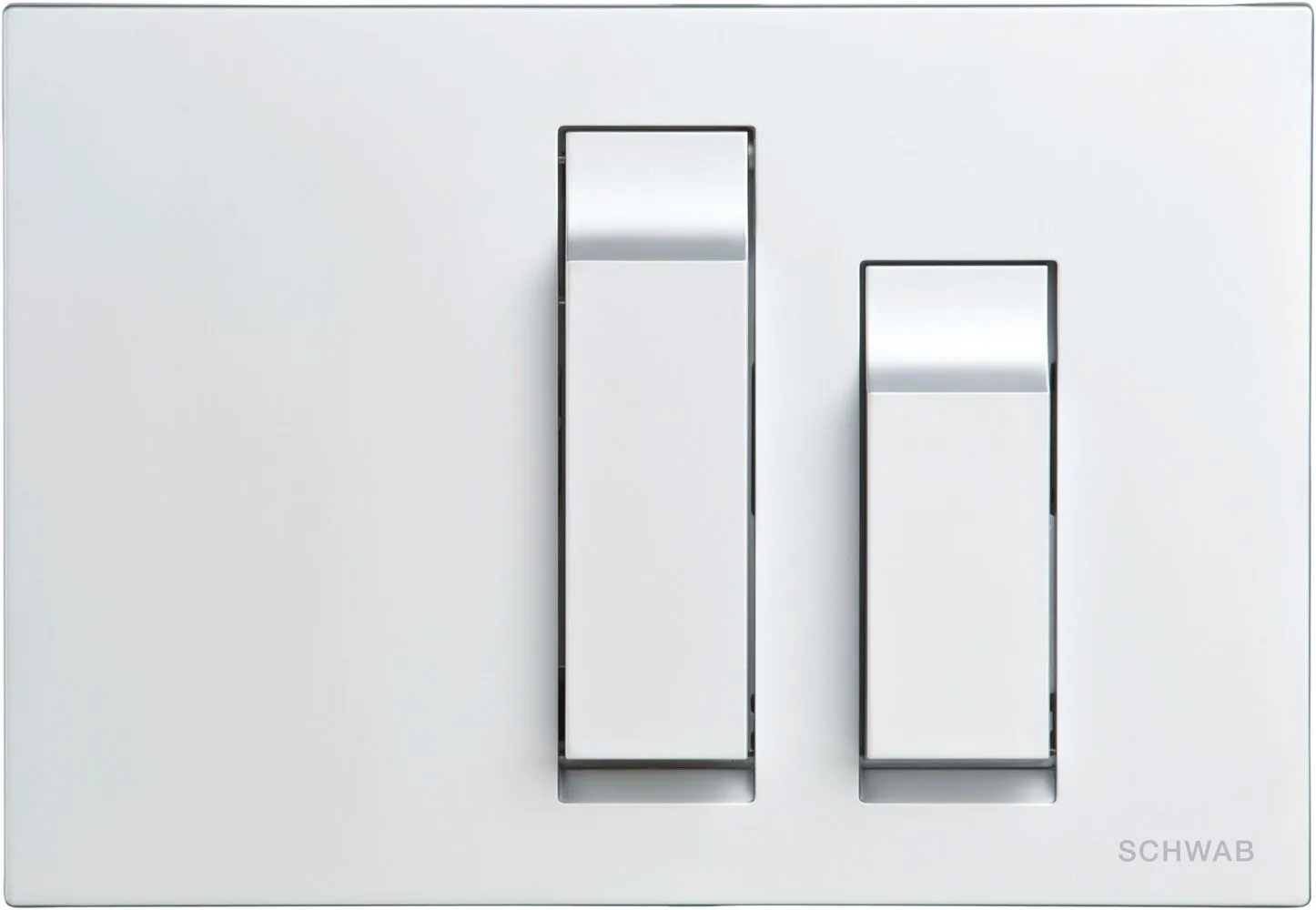 Flushing plate VIVO, matt chrome