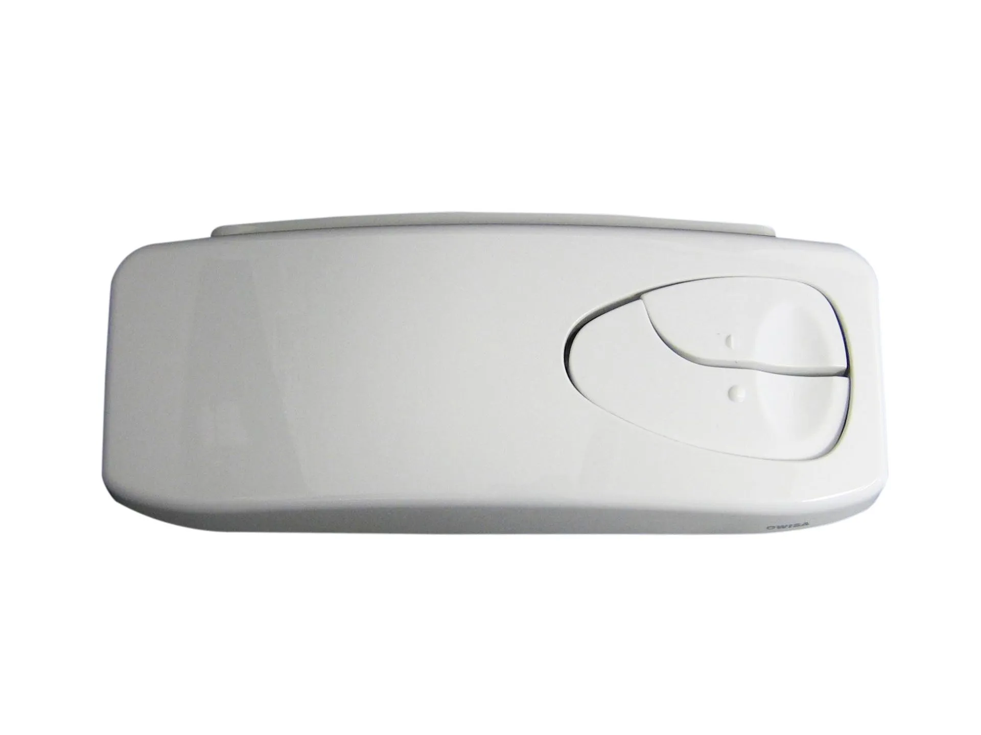 Cistern cover with a function buttons, white
