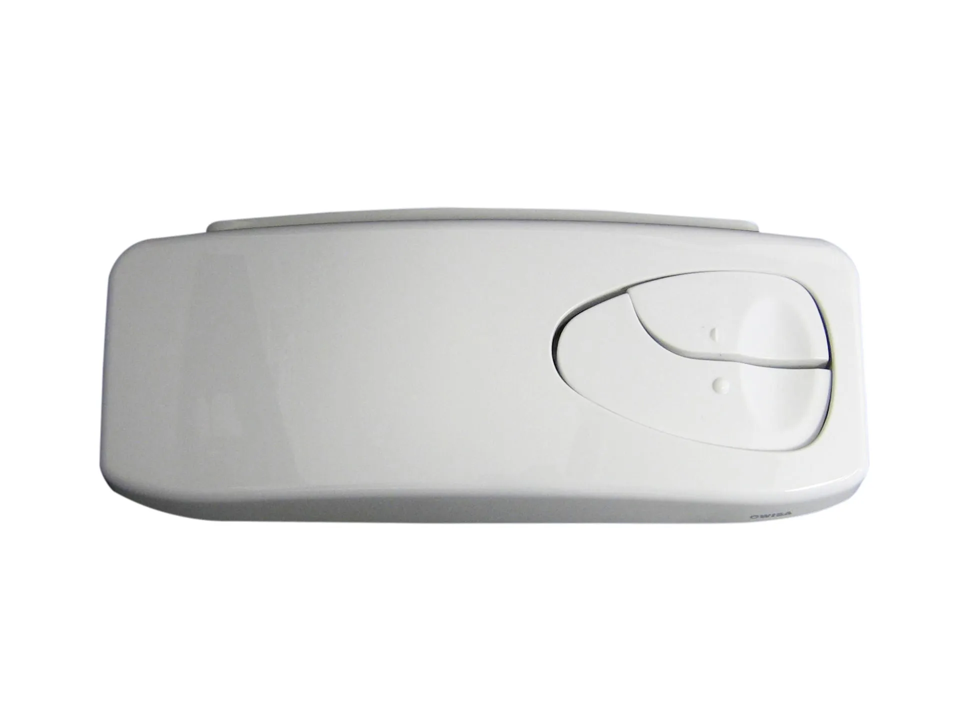 Cistern cover with a function buttons, white
